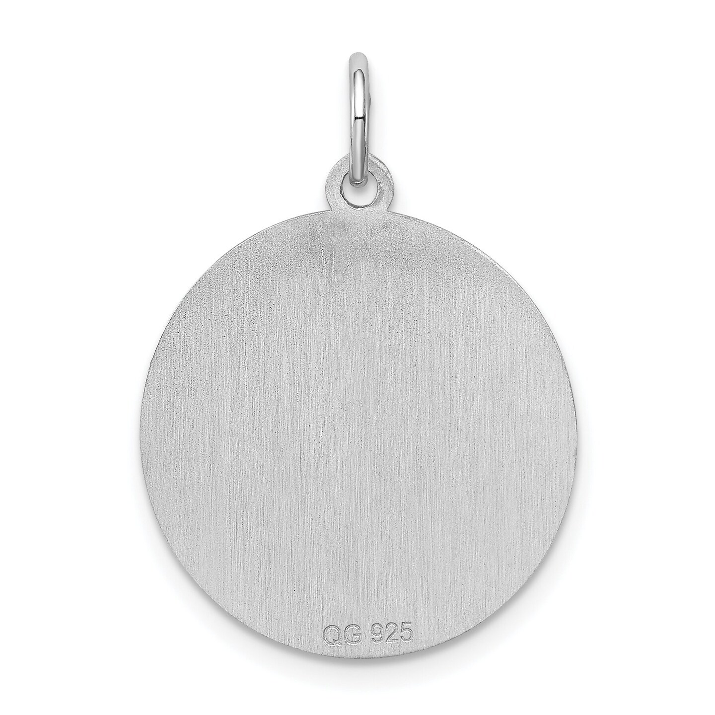 Sterling Silver Doberman Pinscher Disc Charm Pendant Jewerly 26mm x 19mm