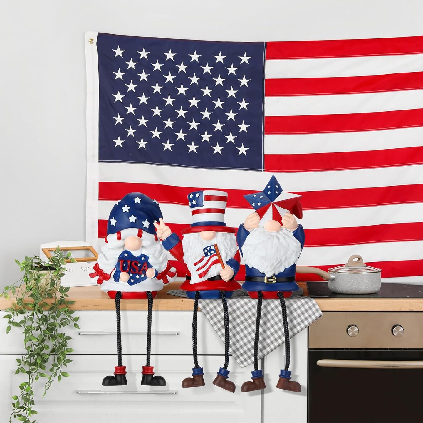 3 Pieces 4th of July Gnome Decorations Patriotic Gnomes