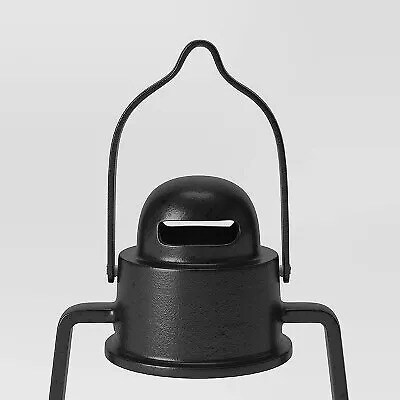 12&#x22; Aluminum Outdoor Lantern Candle Holder Black - Smith &#x26; Hawken