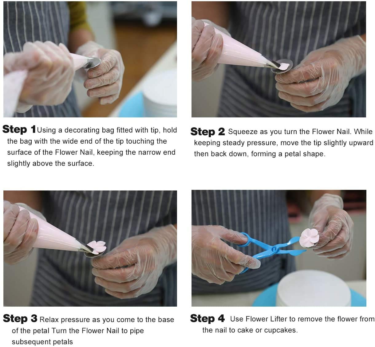 48 Pieces Cake Decorating Tips and Icing Piping Tips Coupler With Piping Tips Instructions