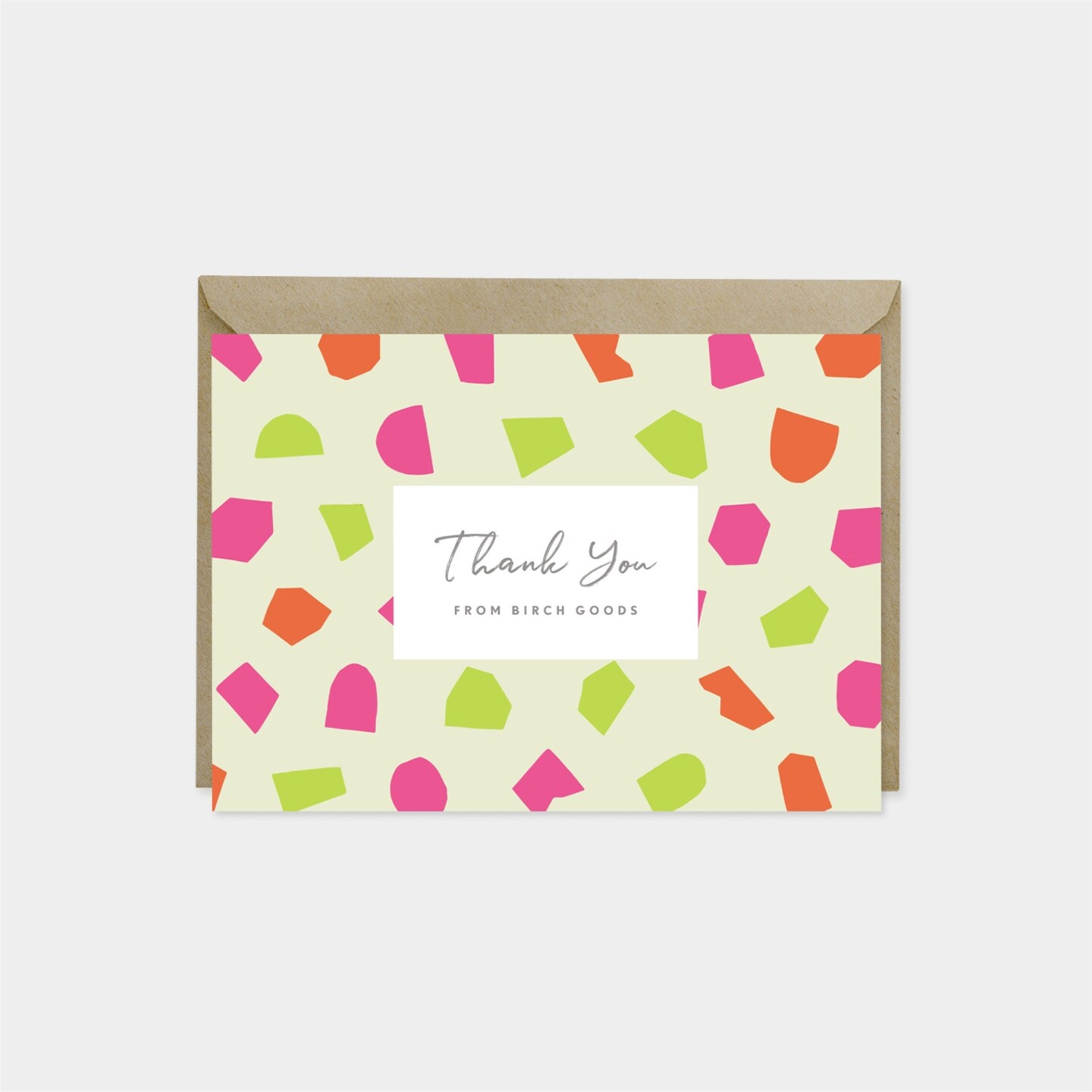 Thank You Card Set, Cut Out Shape