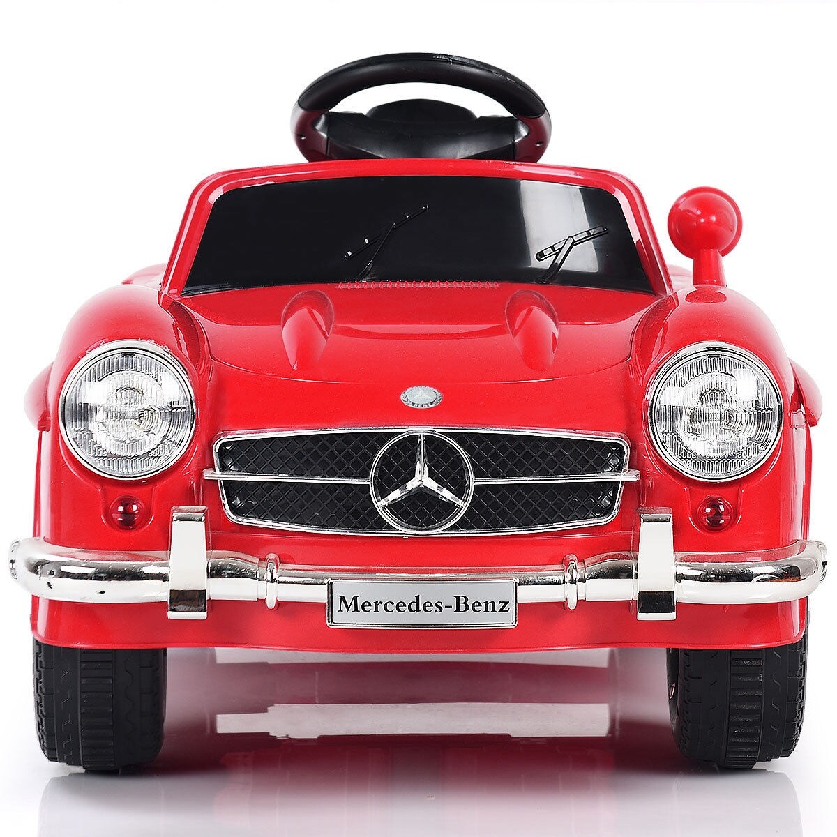 Licensed Mercedes Benz 6V Battery Powered Kids Ride On Car with Parent Remote Control-Red