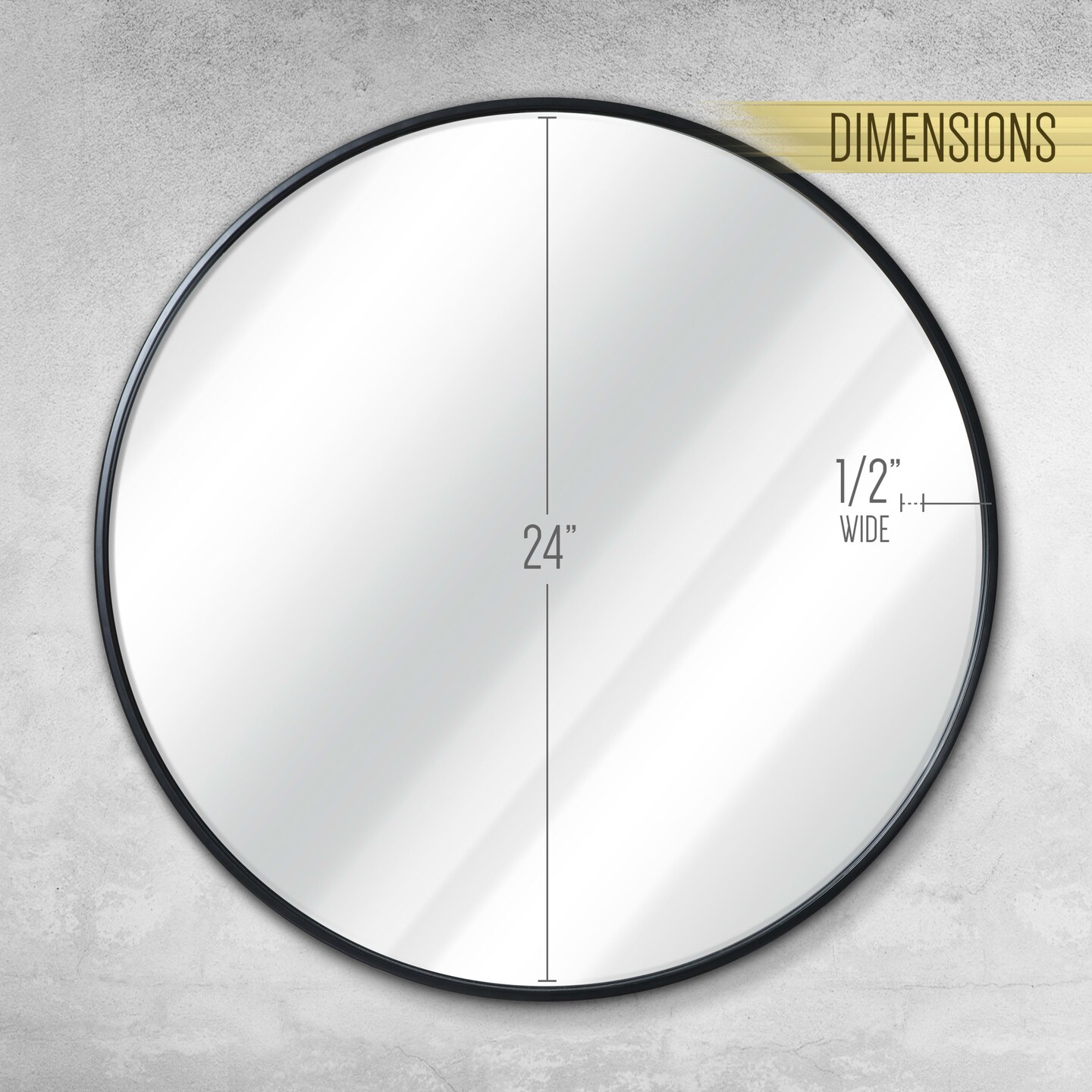 HBCY Creations Wall Mirror for Entryways, Washrooms, Living Rooms and More