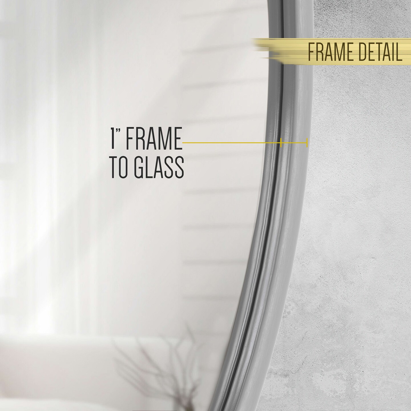 HBCY Creations Wall Mirror for Entryways, Washrooms, Living Rooms and More