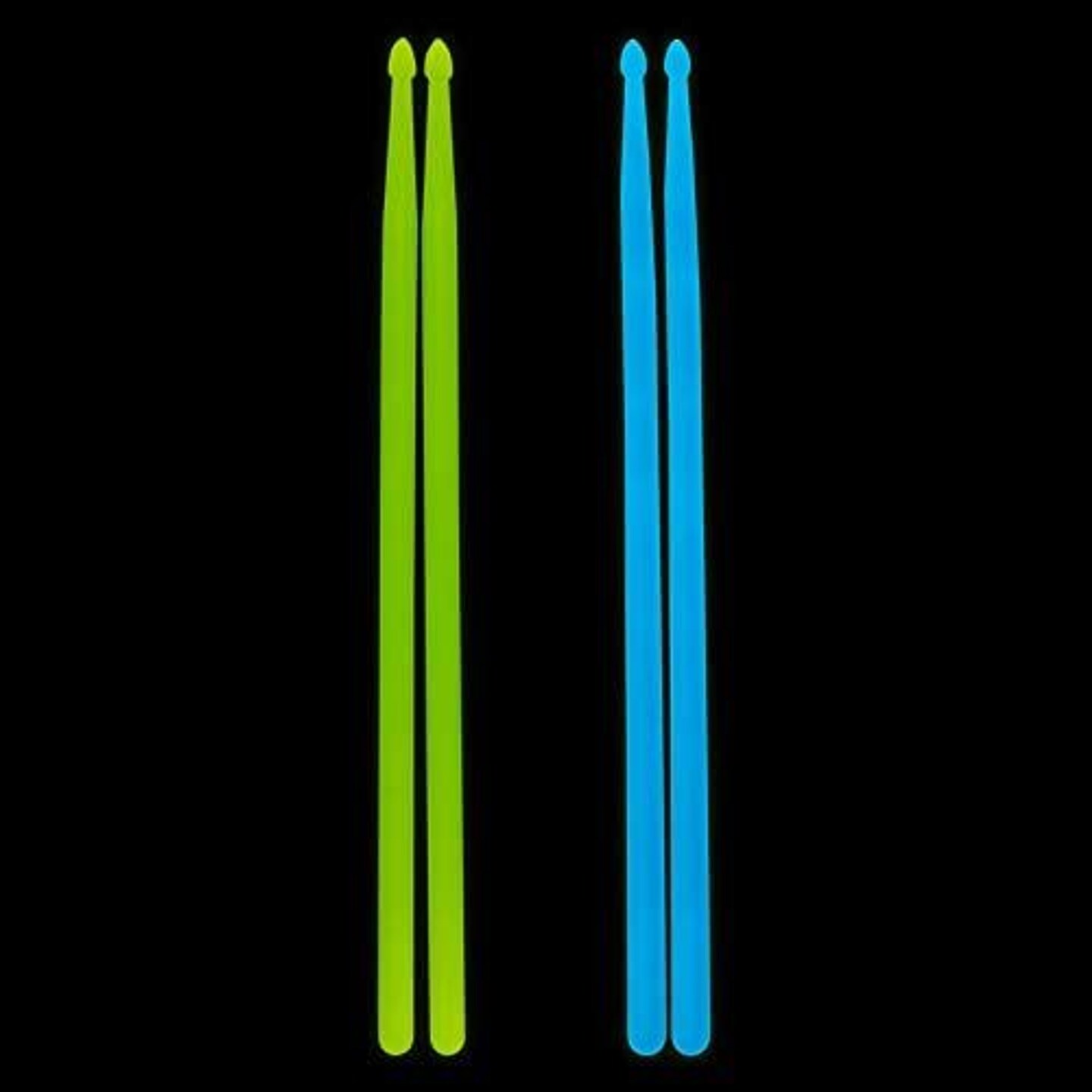 2 Pair 5A Drum Sticks Glow in The Dark Stage Music Band Performance for Kids