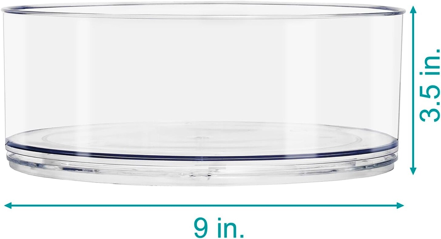 Sorbus Lazy Susan Organizer Set - for Fridge, Pantry, Cabinet, Table, Makeup, Set Includes 1 Tall Lazy Susan, 1 Two Tier