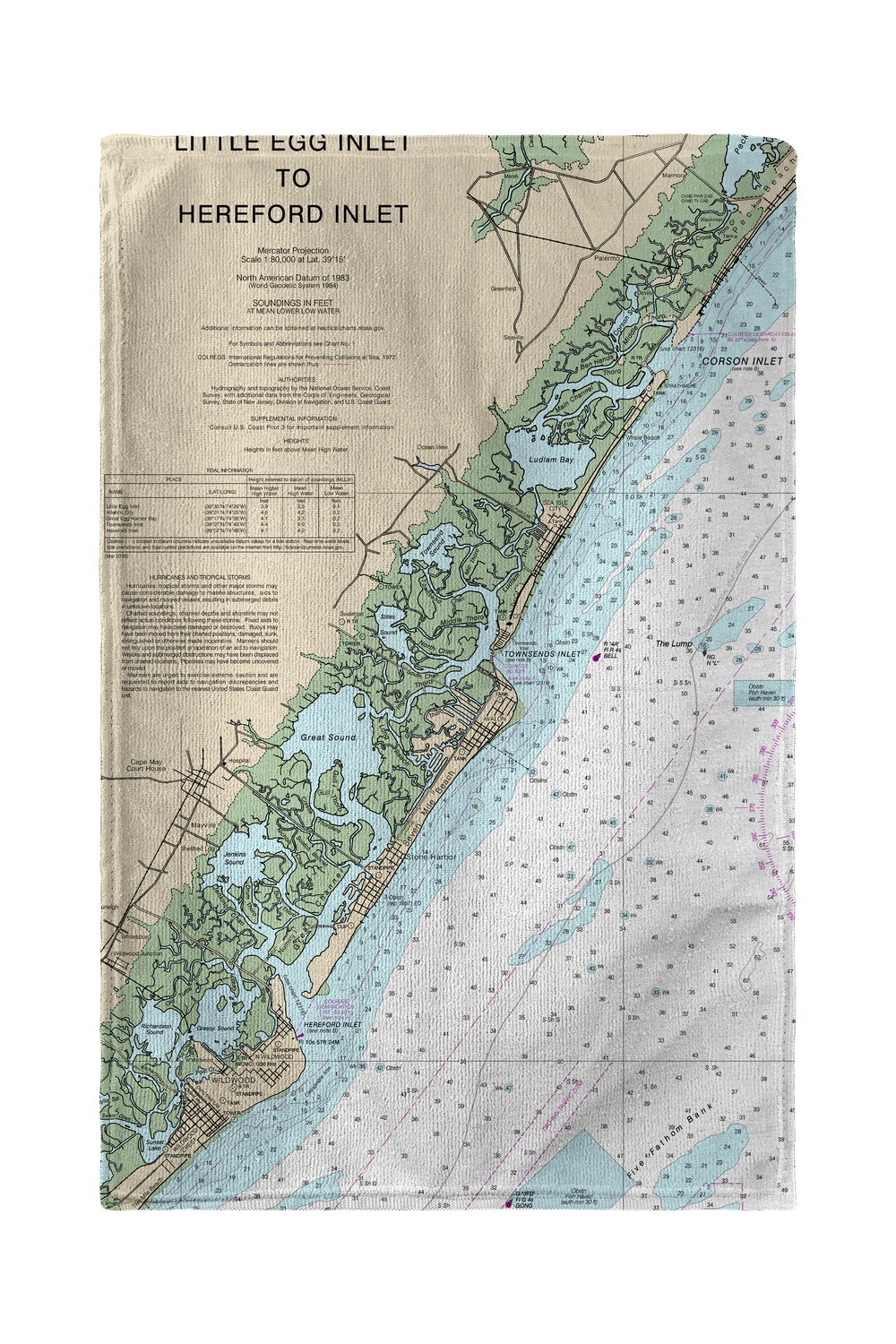 Betsy Drake Little Egg Inlet to Hereford Inlet - Avalon, NH Nautical ...