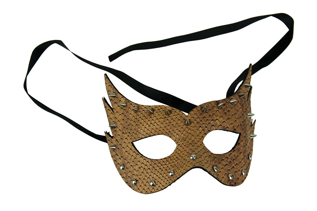 Andromeda Adult Masquerade Spiked Leather Eye Mask