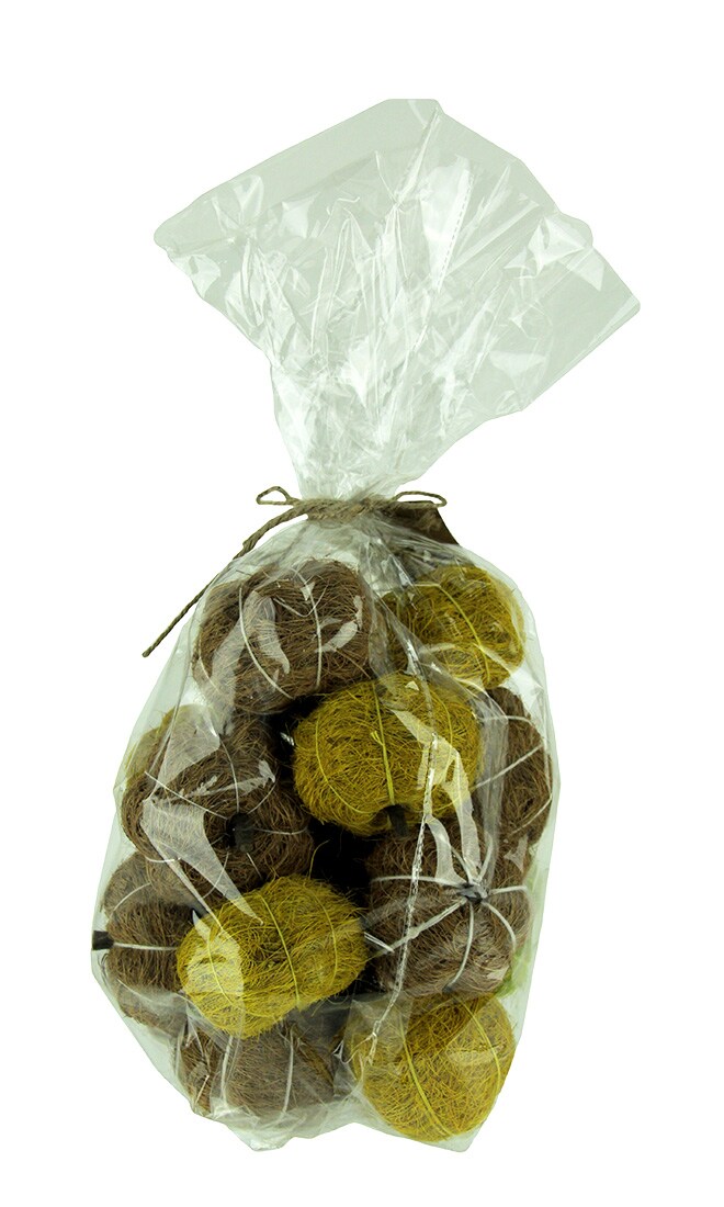 Bag of Natural Brown and Green Dried Angel Vine Decorative Pumpkins