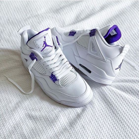 Jordan 4 White Court Purple-Metallic Silver product 2