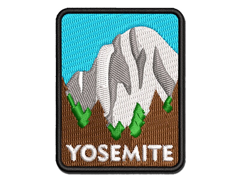 Destination Yosemite National Park Forest Multi-Color Embroidered Iron-On or Hook &#x26; Loop Patch Applique