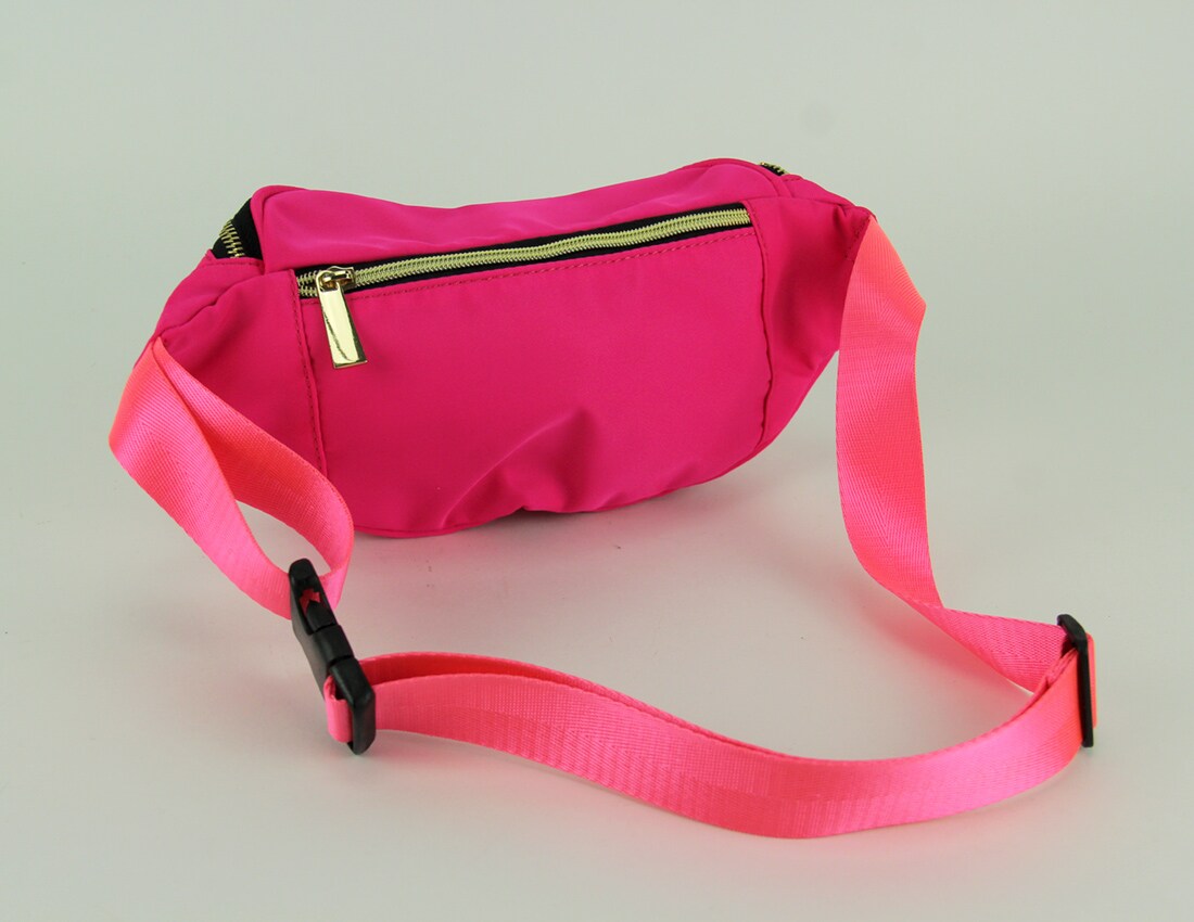 Nylon Canvas Fanny Pack with Hidden Pocket