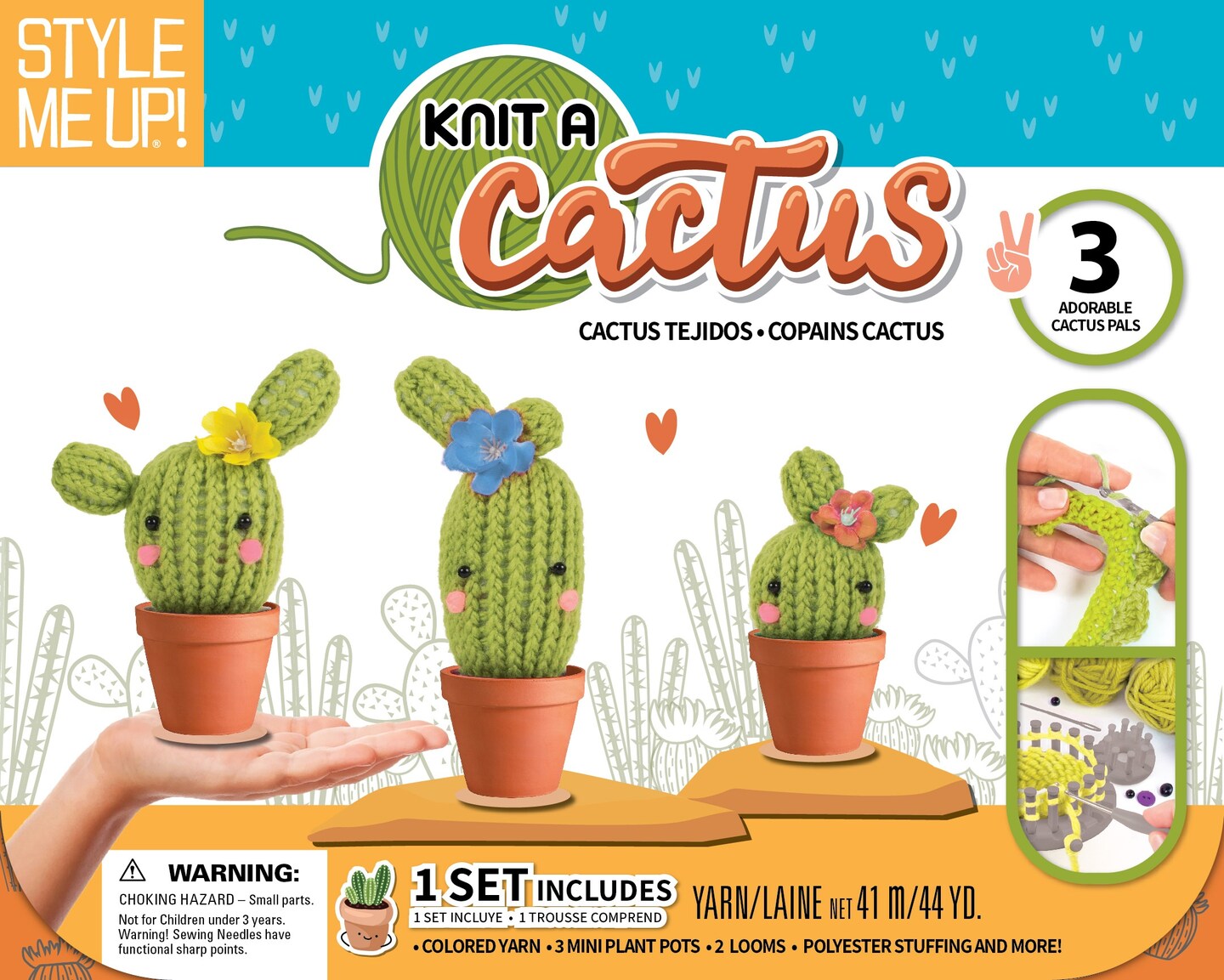 SpiceBox Style Me Up Deluxe Knit A Cactus Kit Michaels