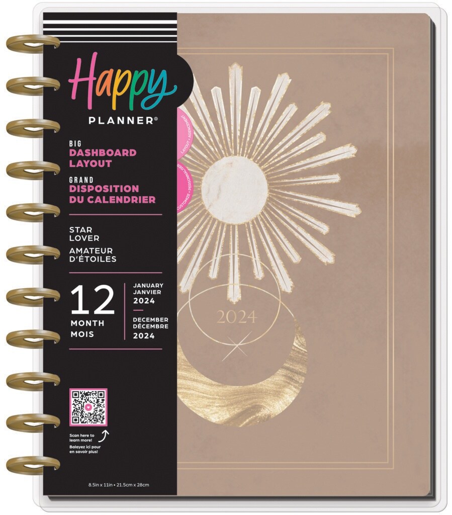 Happy Planner Big 12-Month Planner-Star Lover; Jan - Dec &#x27;24