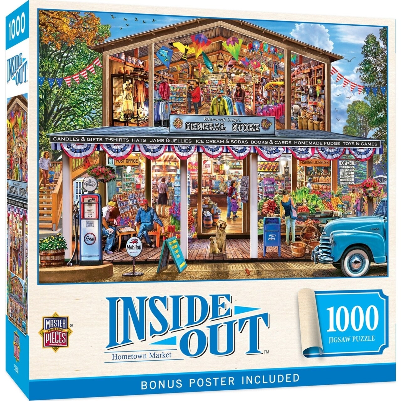 MasterPieces Inside Out - Hometown Market 1000 Piece Jigsaw Puzzle ...