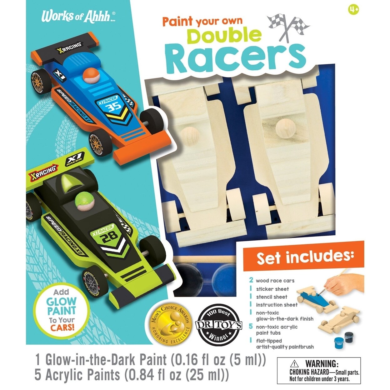 MasterPieces Double Racers Wood Craft and Paint Kit