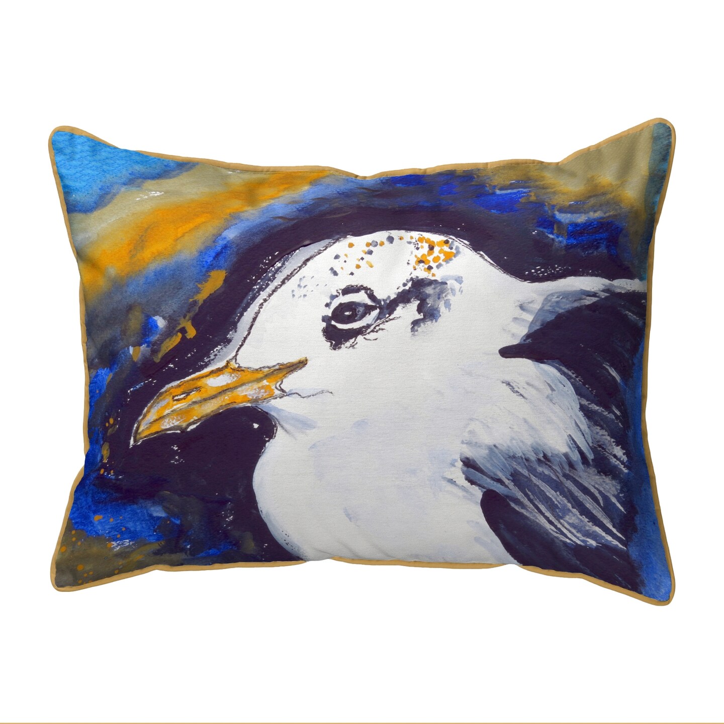 Betsy Drake Gull Portrait Extra Large 20 X 24 Indoor / Outdoor Pillow