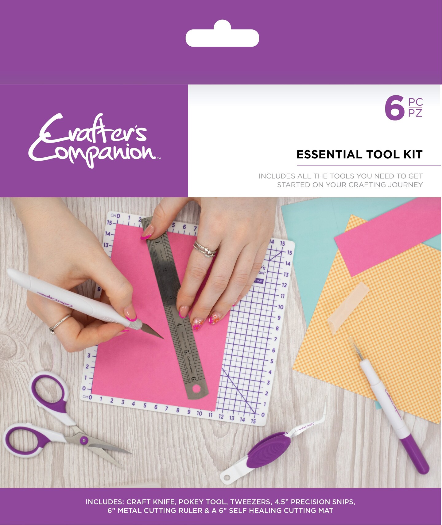 Crafter&#x27;s Companion Essentials Tool Kit-6 Pieces