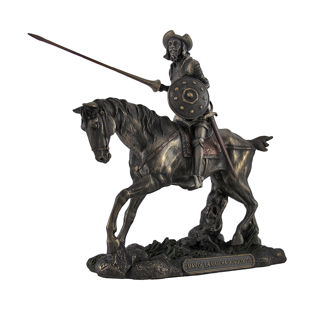 Don Quixote Riding Steed With Lance Figure