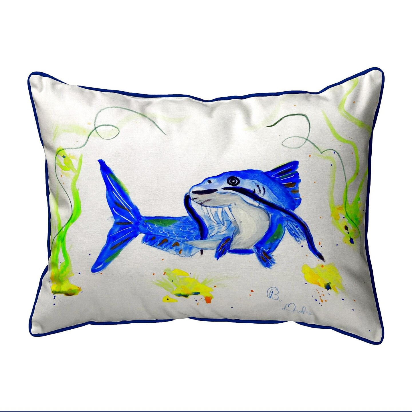 Betsy Drake Betsy&#x27;s Catfish Large Indoor/Outdoor Pillow 16x20