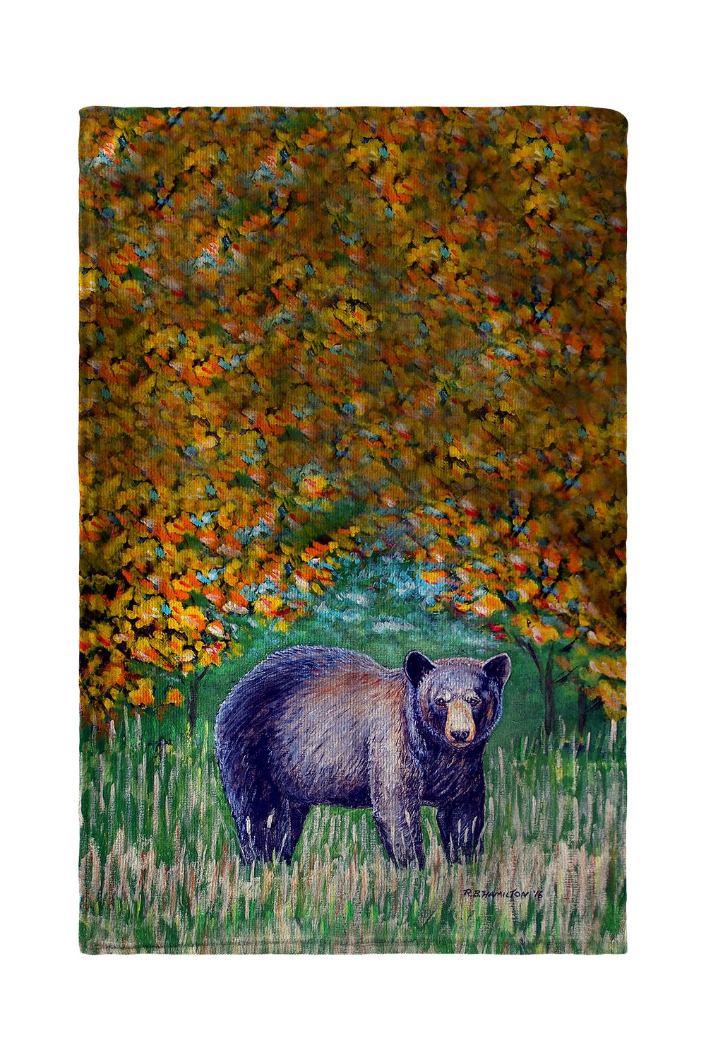 Betsy Drake Black Bear Kitchen Towel