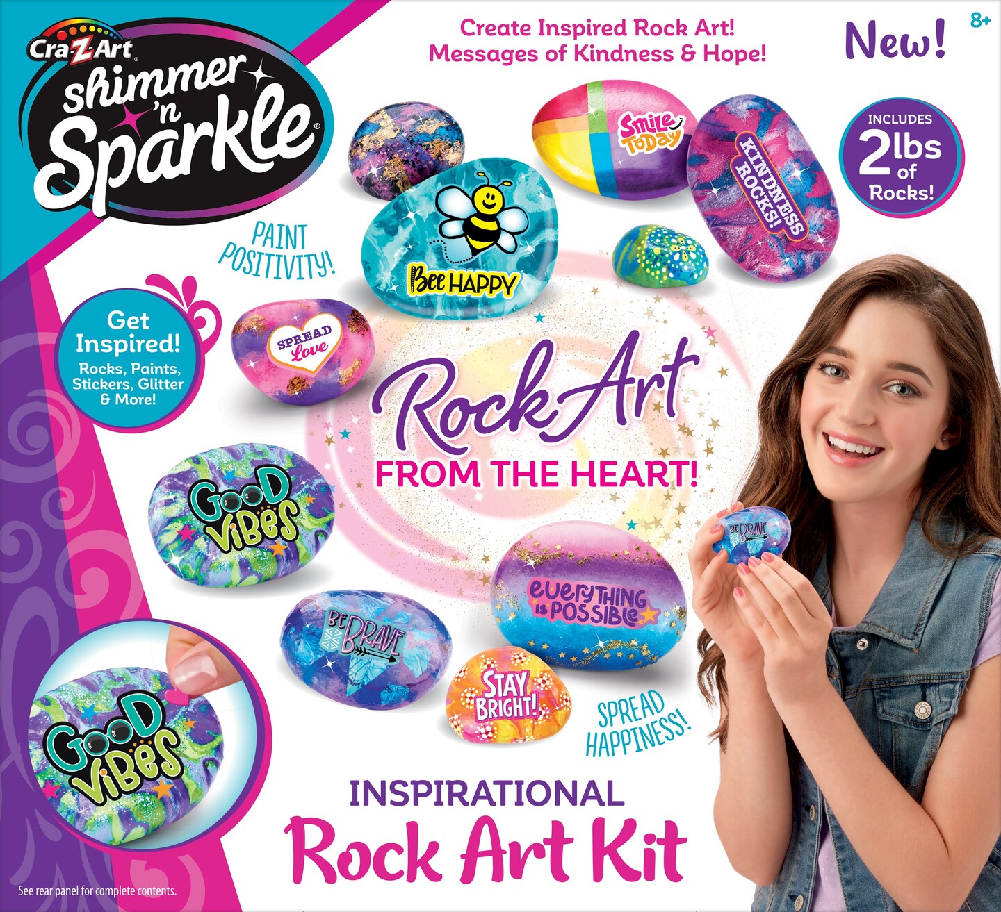 Cra-Z-Art Shimmer &#x27;N Sparkle Inspirational Rock Art Kit