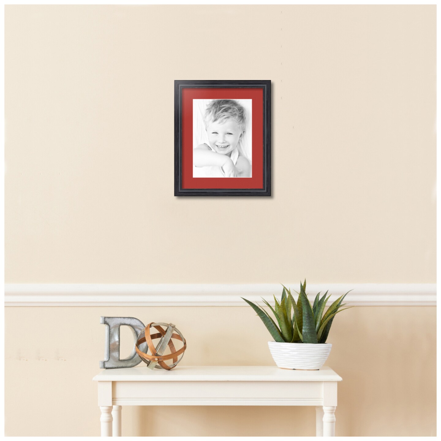 ArtToFrames 13x16&#x22; Matted Picture Frame with 9x12&#x22; Single Mat Photo Opening Framed in 1.25&#x22; Black and 2&#x22; Mat (FWM-4083-13x16)