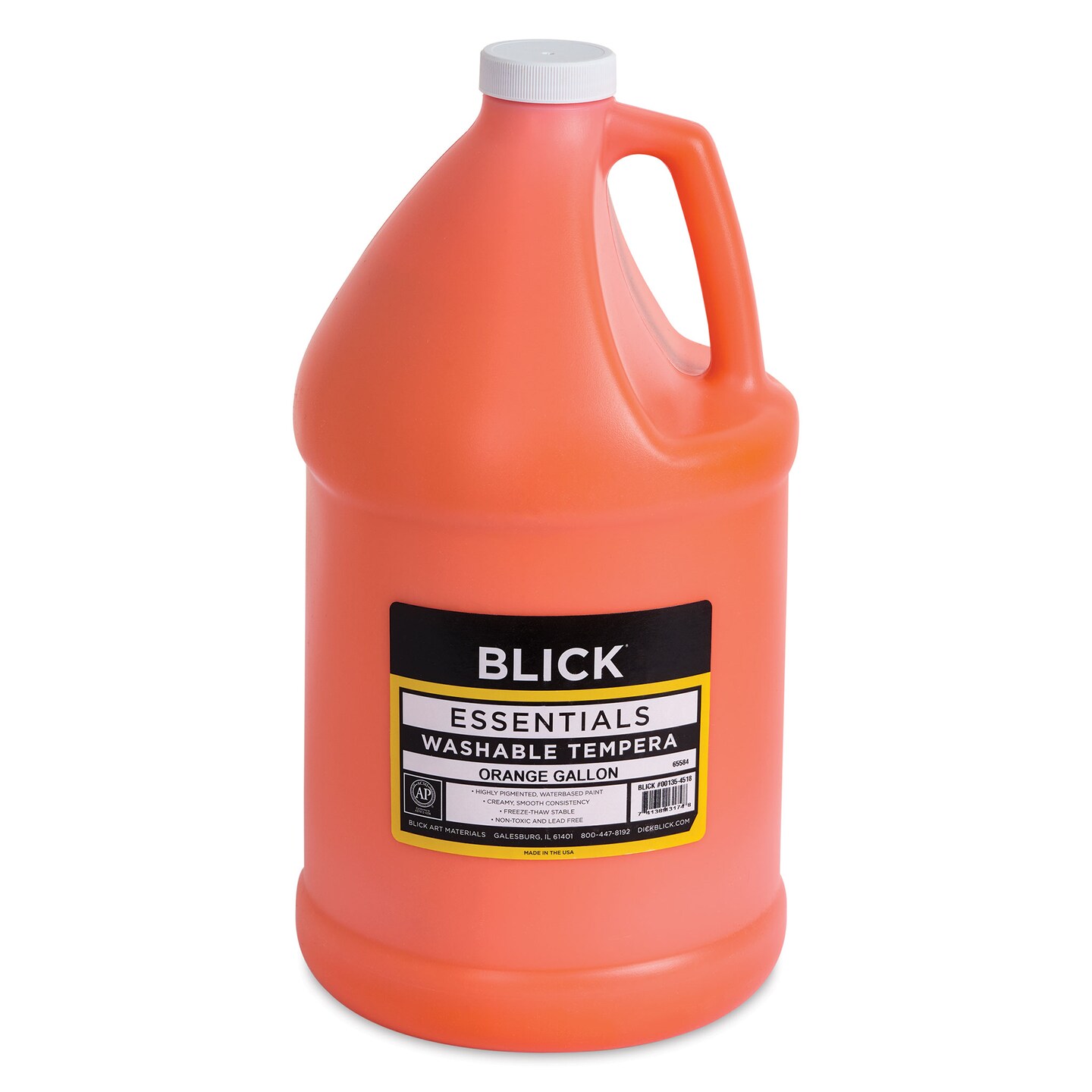 Blick Washable Tempera Paint - Orange, Gallon