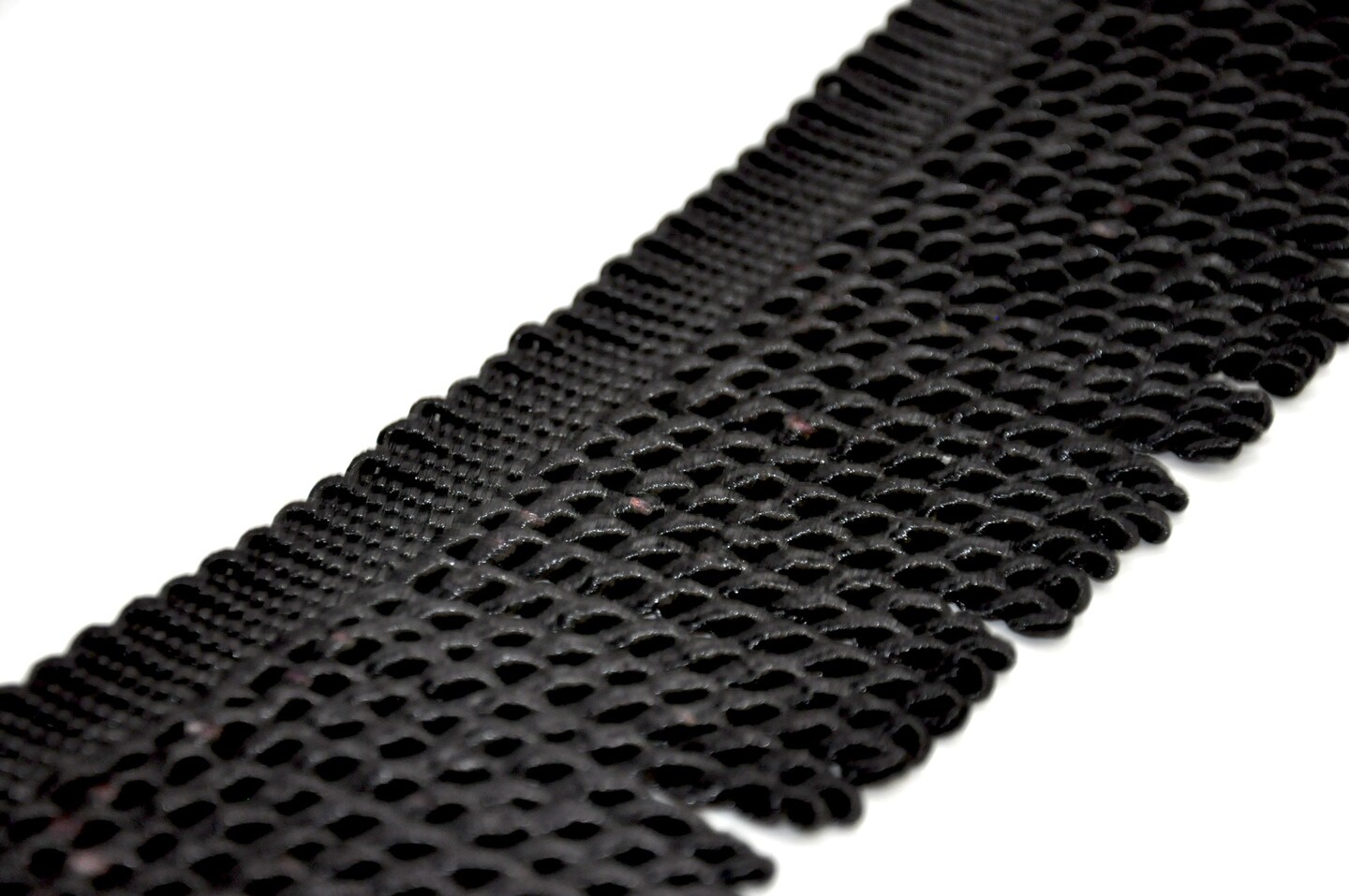 Belagio Bullion Fringe Trim, 4" Wide, Softer Collection, 15 Yards, Black