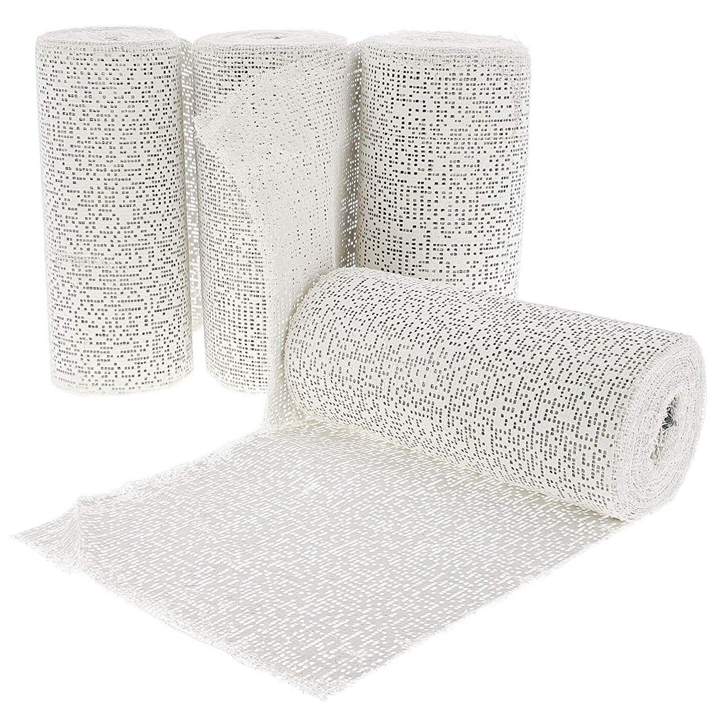 6pcs Three-dimensional Plaster Cloth Rolls White Gauze Strip Wrap Bandages  Rolls for Craft 