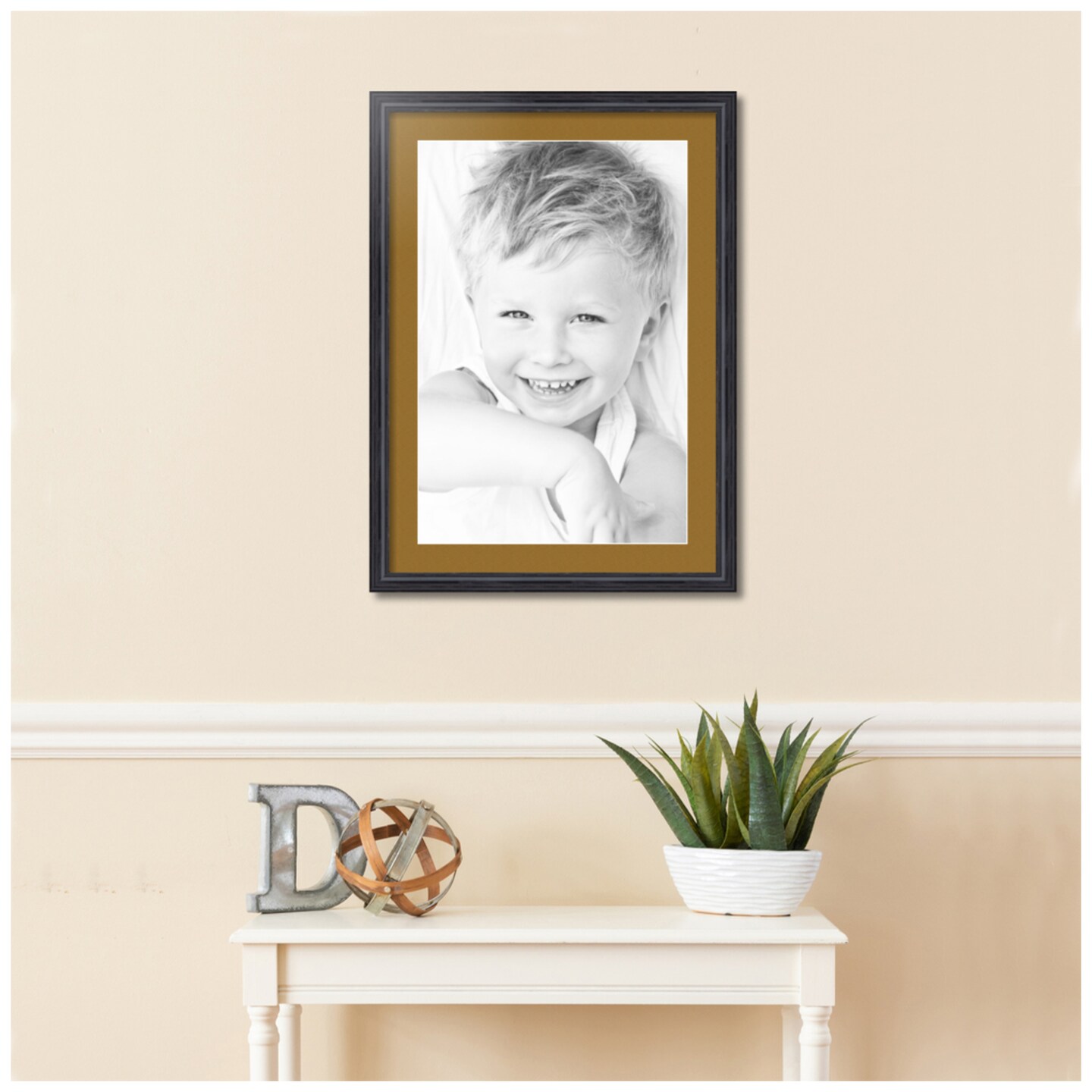 ArtToFrames 20x28" Matted Picture Frame with 16x24" Single Mat Photo Opening Framed in 1.25" Black and 2" Mat (FWM-4083-20x28)
