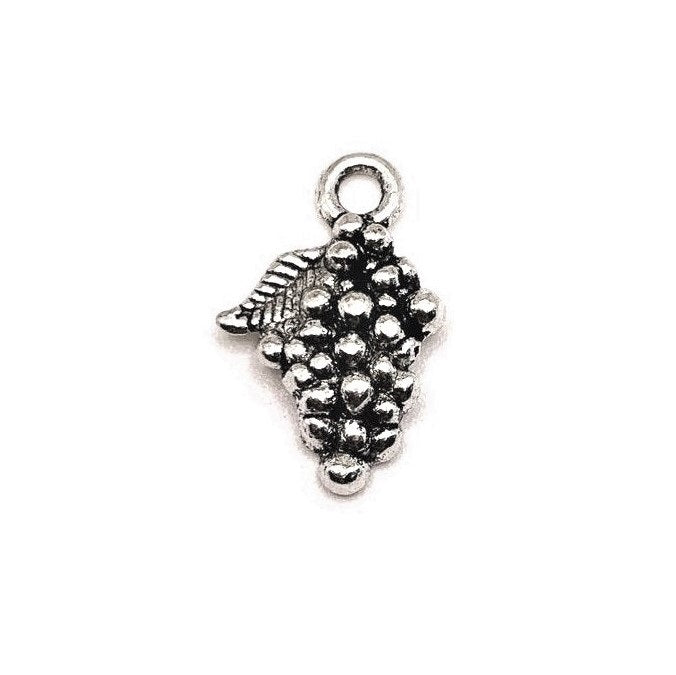 4, 20 or 50 Pieces Silver Grape Bunch Wine Charms Michaels