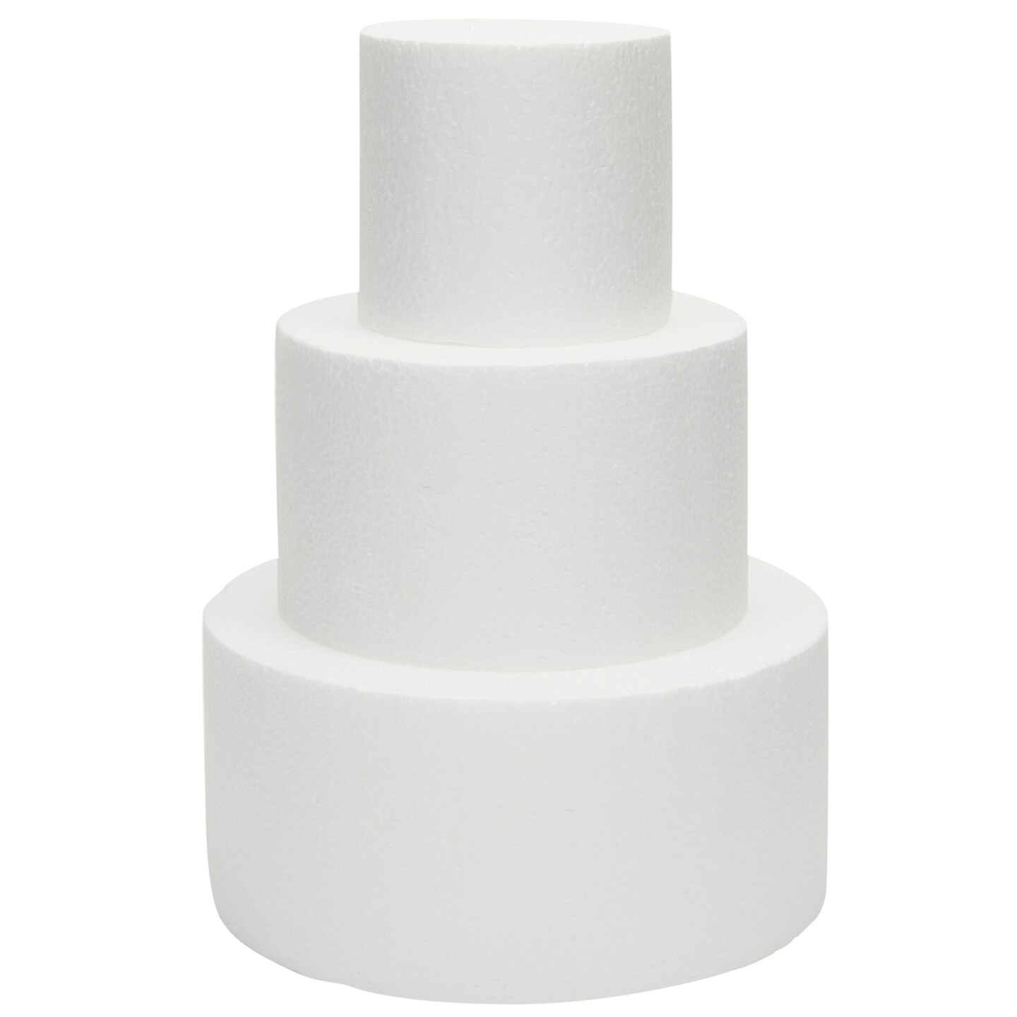 Styrofoam Round Cake Dummy, 6 x 4