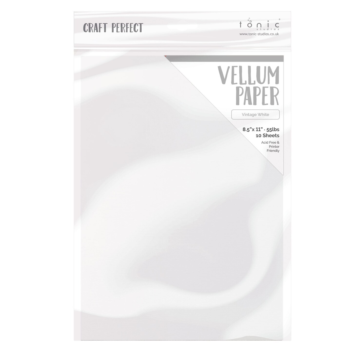 Craft Perfect Vellum Paper 8.5&#x22;X11&#x22; 10/Pkg-Vintage White