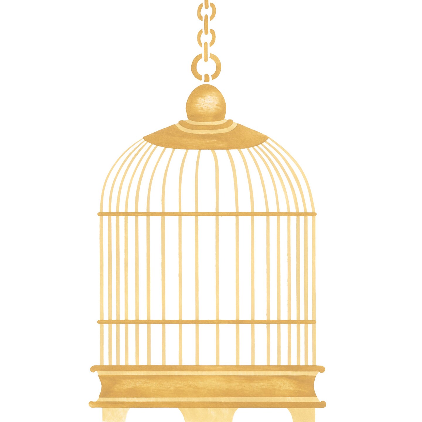 Birdcage Wall Stencil | 331 by Designer Stencils | Pattern Stencils | Reusable Stencils for Painting | Safe & Reusable Template for Wall Decor | Try This Stencil Instead of a Wallpaper | Easy to Use & Clean Art Stencil Pattern