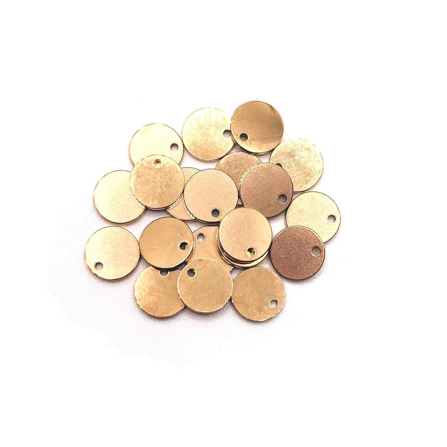 20, 50 or 100 Pieces 8 mm Rose Gold Stamping Tag Blanks Michaels