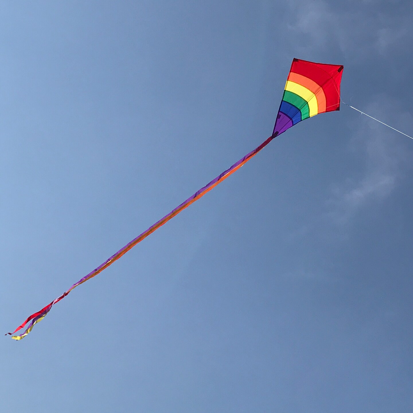 In the Breeze 3300 - Rainbow Arch 27 Inch Diamond Kite - Single Line - Includes Kite Line and Bag