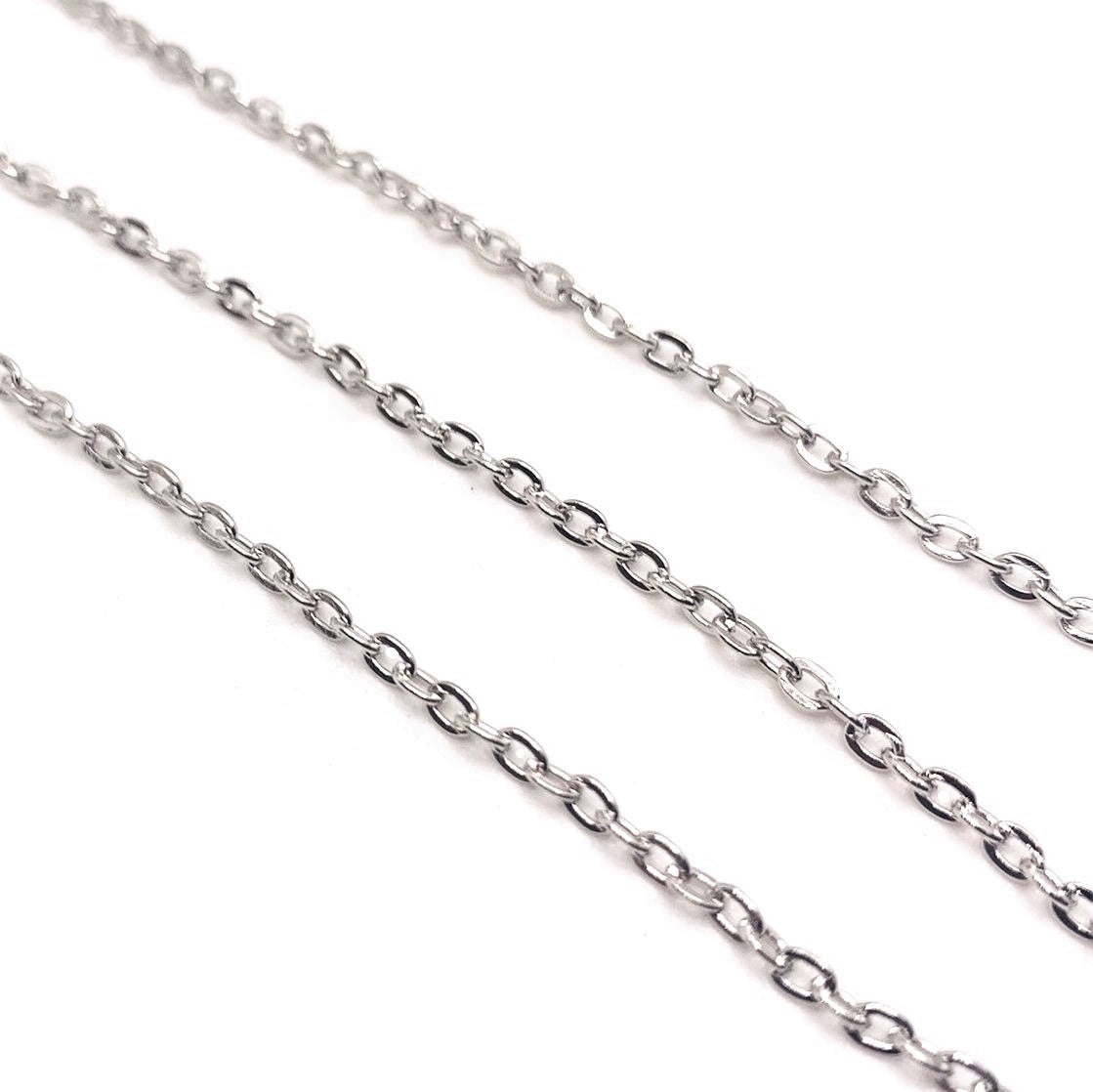 10 Meters Antique Silver Bulk Chain 2x3mm links