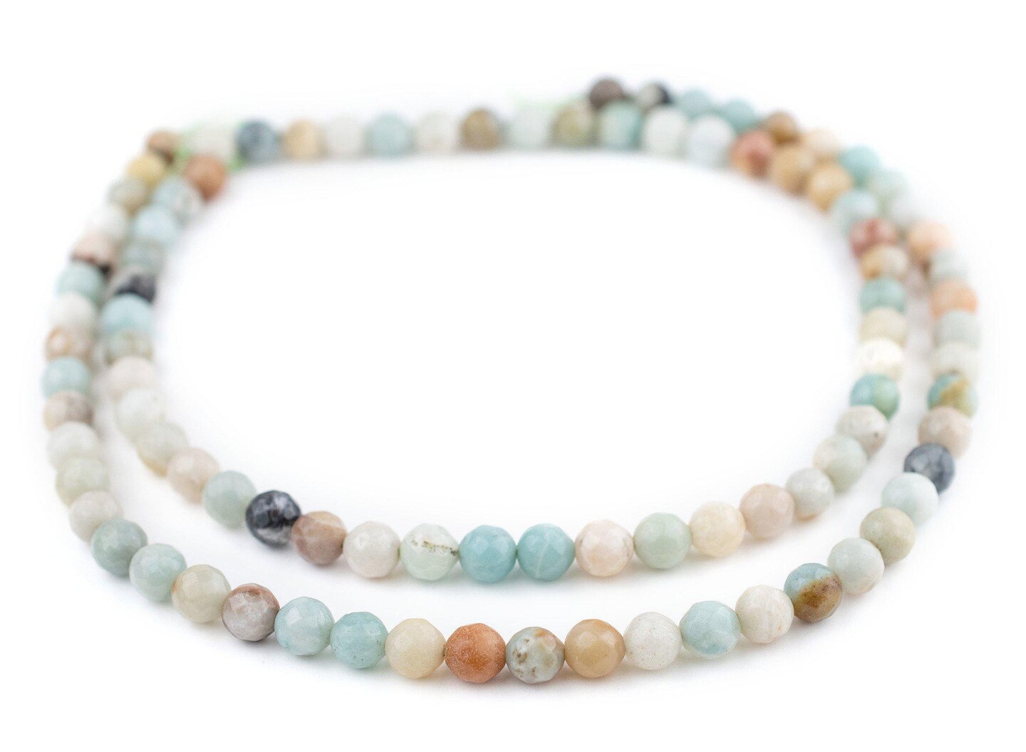 TheBeadChest Faceted Round Amazonite Beads (8mm)