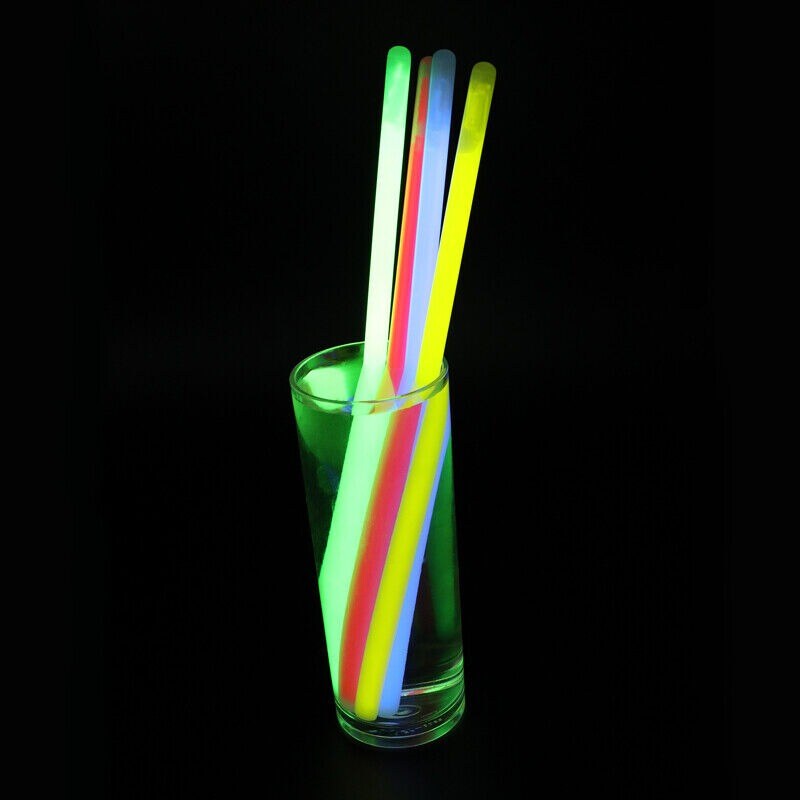 24ct 6 inch 12 inch 15mm 8 Colors Glow Sticks Bulk Party Supply 20+ Hours Glow