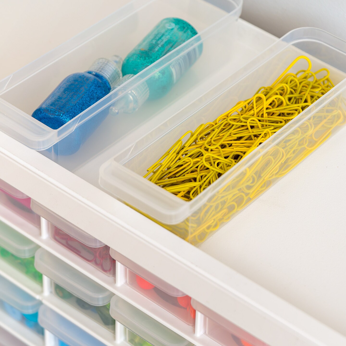 IRIS USA Stackable Storage Cabinet for Hardware Crafts, Small Parts Organizer Drawer, Compartment