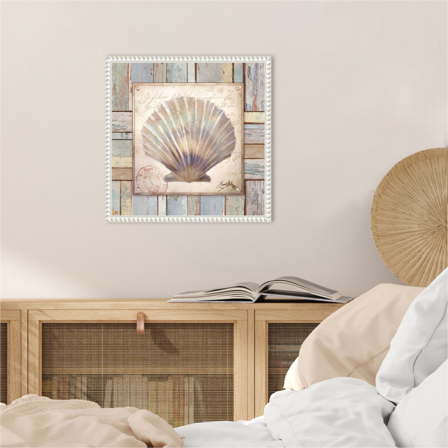 Beach Shell I by Elizabeth Medley Framed Canvas Wall Art