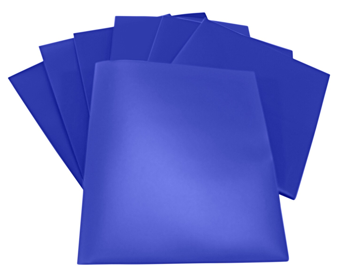 School Smart 2-Pocket Poly Folders, Pack of 25