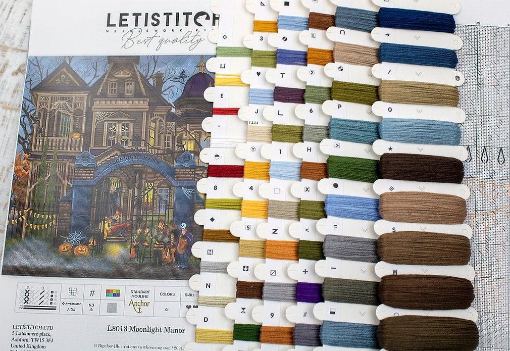 Counted Cross Stitch Kit Moonlight Manor L8013