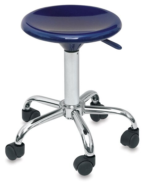 Richeson Colored Stool - 19&#x22; to 24&#x22;, Blue