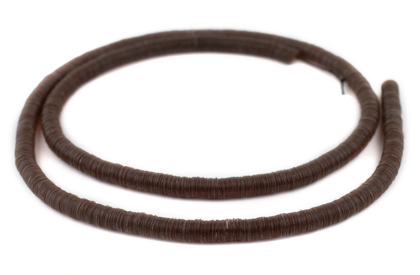 TheBeadChest Translucent Brown Vinyl Phono Record Beads (8mm)