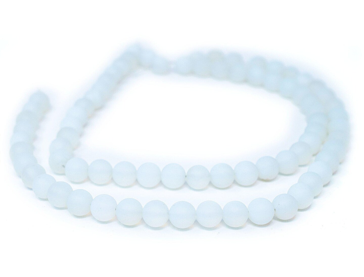 TheBeadChest Matte Round Moonstone Opalite Beads (10mm): Organic Gemstone Round Spherical Energy Stone Healing Power Crystal for Jewelry Bracelet Mala Necklace Making