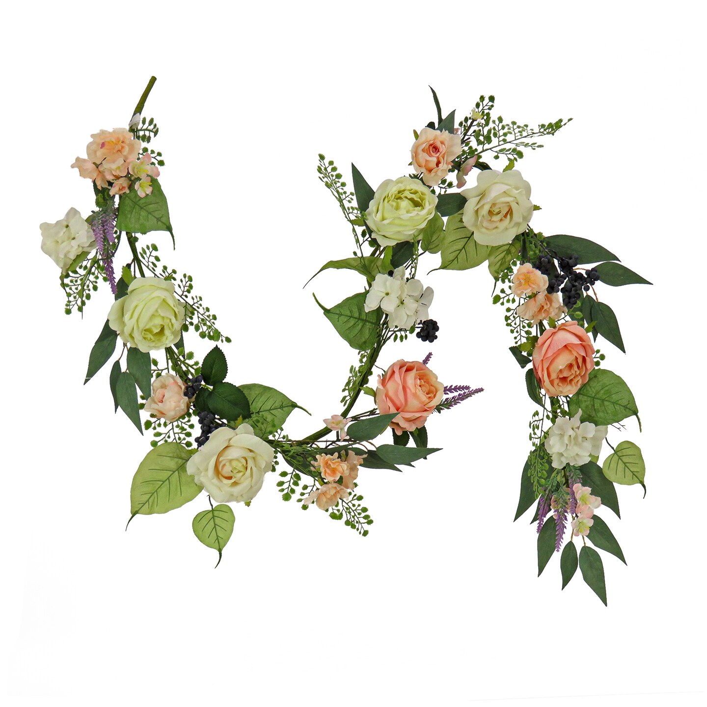 National Tree Company Artificial Spring Garland Vine Stem Base 