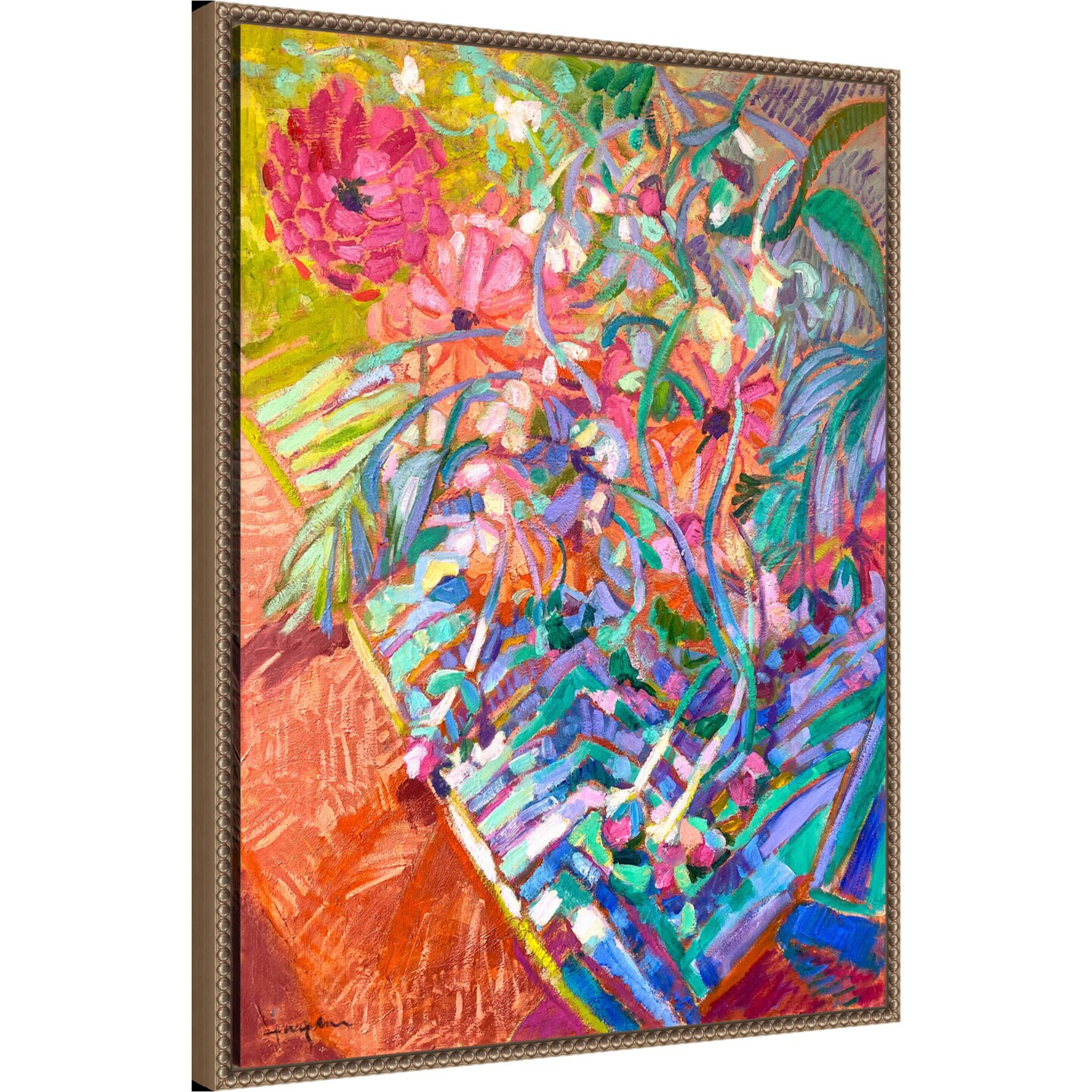 Meandering Garden Path II by Dorothy Fagan Framed Canvas Wall Art