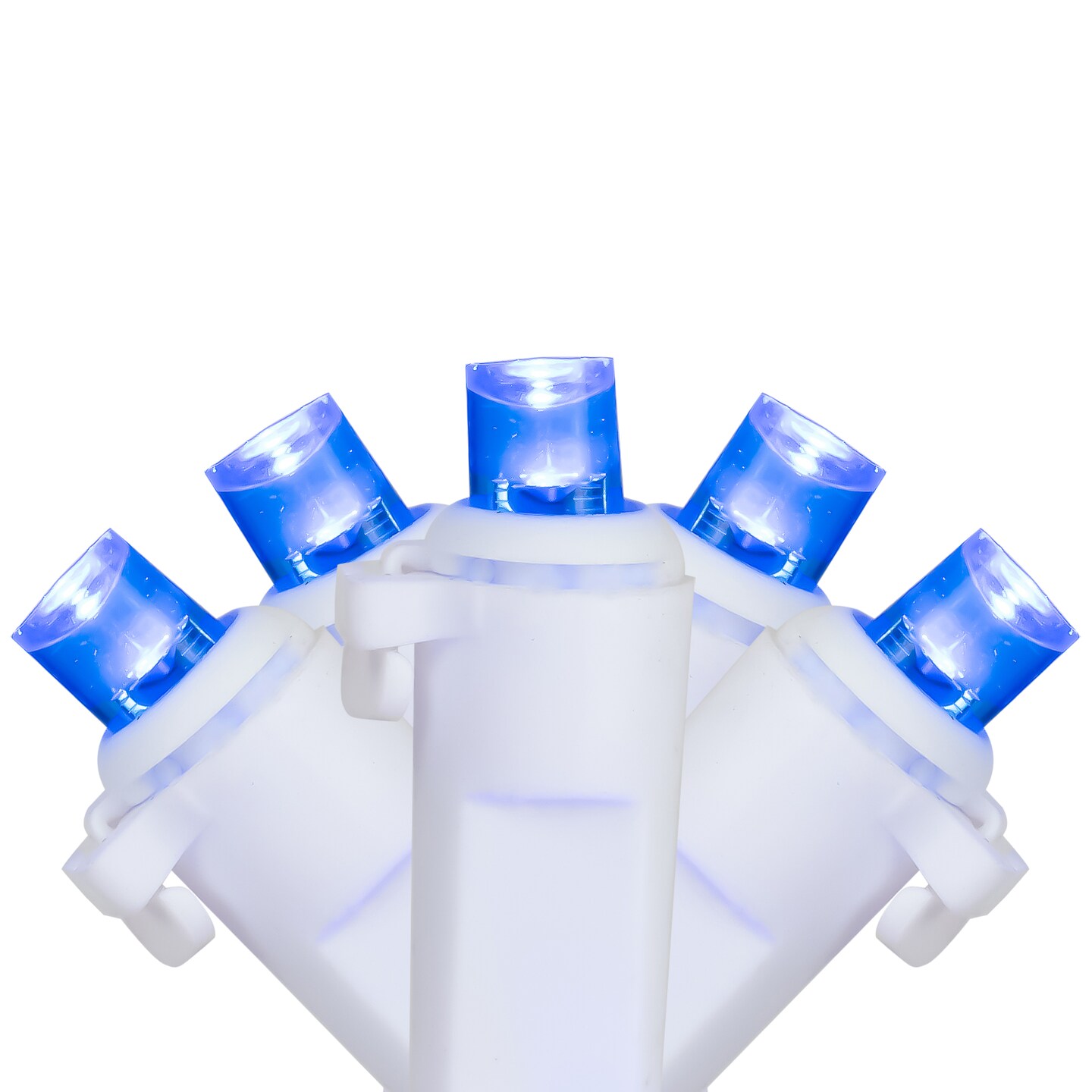 Northlight 50ct Blue LED Wide Angle Christmas Lights, 16.25ft White